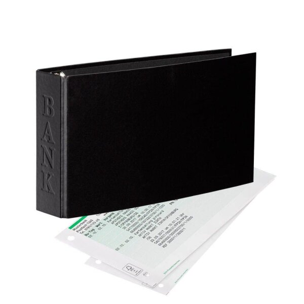 VELOFLEX VELOCOLOR® Classic Bankringbuch 2-Ringe schwarz 4,5 cm DIN A6 quer, 1 St.