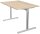 Kerkmann Form 1 Schreibtisch ahorn rechteckig, T-Fuß-Gestell silber 120,0 x 80,0 cm