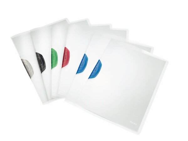 LEITZ Klemmhefter ColorClip 4175 transparent, 6 St.