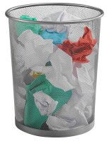 Zeller Meshline Papierkorb 17,5 l grau, 1 St.