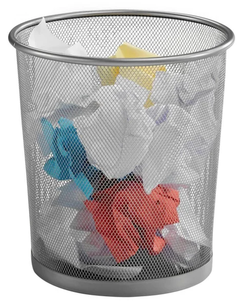 Zeller Meshline Papierkorb 12,0 l grau, 1 St.