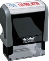 "trodat Textstempel ""Für Ihre Akten"" printy 4912 office selbstfärbend blau, ro  ( 795854 )