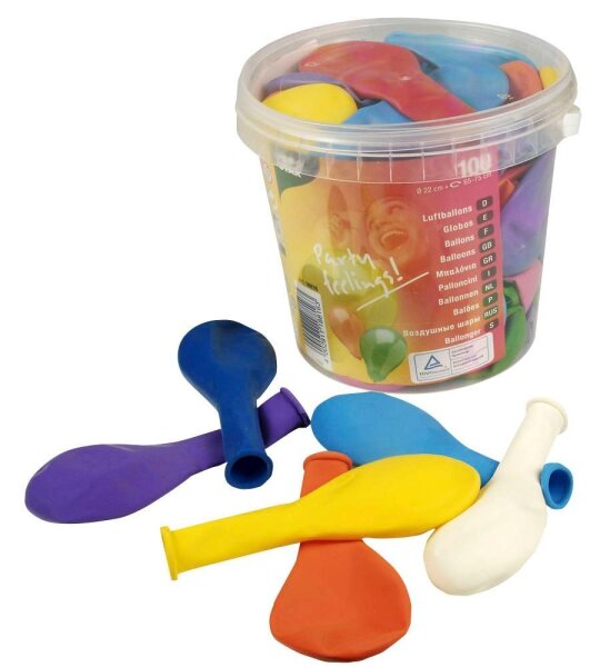 PAPSTAR Luftballons bunt, 100 St.
