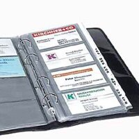JSA Visitenkartenhüllen transparent, für bis zu...