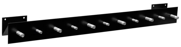 SZ Metall Wandgarderobe 50125 schwarz Metall 11 Haken 100,0 x 9,0 cm, 1 St.