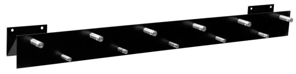 SZ Metall Wandgarderobe 50135 schwarz Metall 11 Haken 100,0 x 9,0 cm, 1 St.