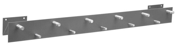 SZ Metall Wandgarderobe 50134 silber Metall 11 Haken 100,0 x 9,0 cm, 1 St.