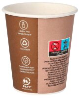 STARPAK Einweg-Kaffeebecher beige 0,2 l, 50 St.