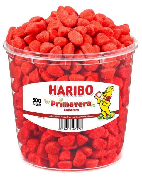 HARIBO Primavera Erdbeeren  500 St./1150,0 g, 500 St.