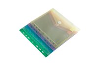 FolderSys Dokumententaschen DIN A5 farbsortiert genarbt 0,20 mm, 10 St.