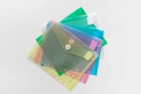 FolderSys Dokumententaschen DIN A5 farbsortiert genarbt 0,20 mm, 10 St.