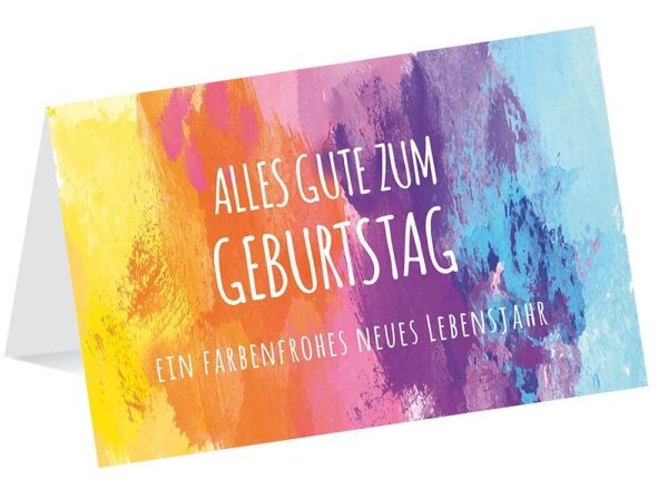 LUMA Geburtstagskarte Farbenmix LU2212 DIN B6, 1 St.
