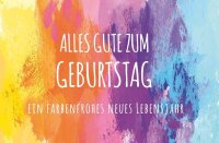 LUMA Geburtstagskarte Farbenmix LU2212 DIN B6, 1 St.