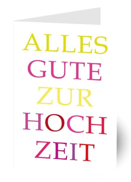 LUMA Glückwunschkarte bunte Schrift LU780 DIN B6, 1 St.