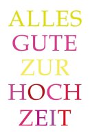 LUMA Glückwunschkarte bunte Schrift LU780 DIN B6, 1 St.