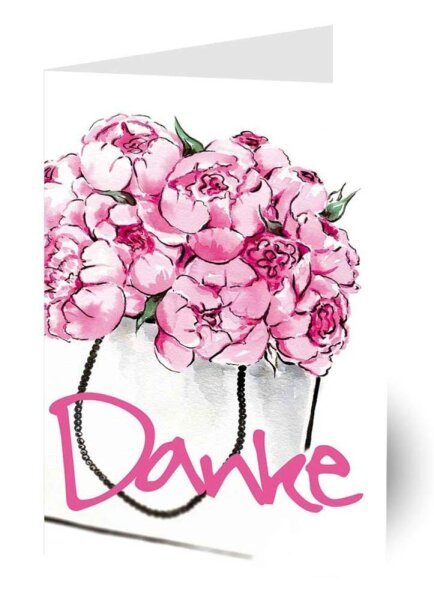 LUMA Dankeskarte Blumenstrauß LU1941 DIN B6, 1 St.