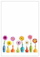 LUMA Motivpapier Blumen Motiv DIN A4 100 g/qm 50 Blatt