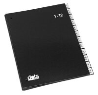 dots Pultordner 1-12, Jan.-Dez. schwarz, 1 St.