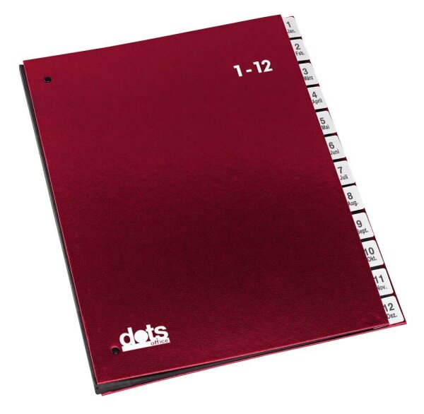 dots Pultordner 1-12, Jan.-Dez. rot, 1 St.