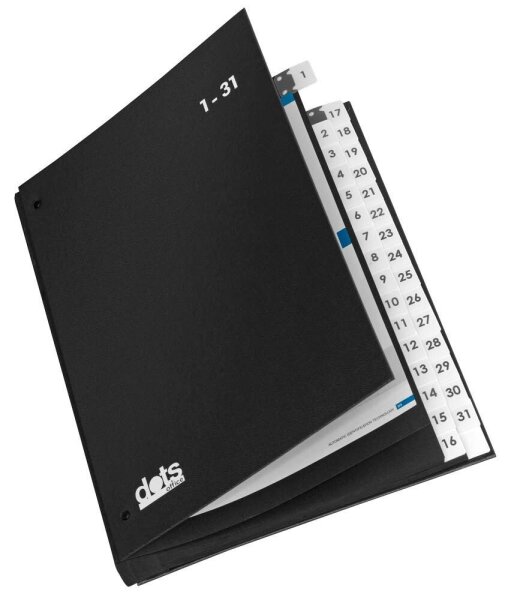 dots Pultordner 1-31 schwarz, 1 St.