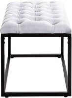 HAKU Möbel Wohnzimmer-Hocker 25127 grau, 1 St.