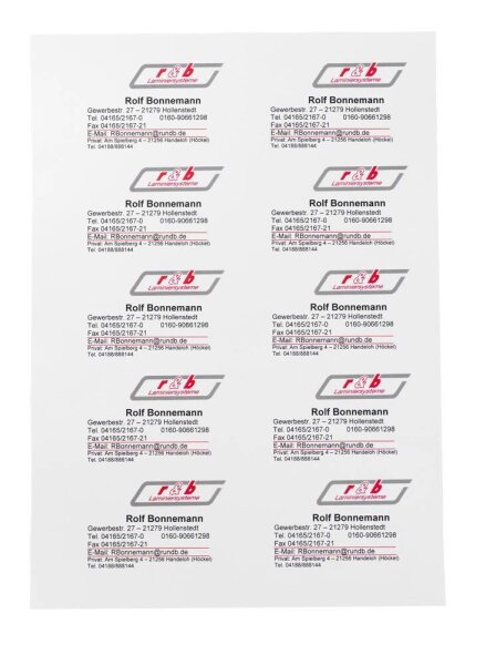 LMG Synthetikpapier Bedruckbares Polyester DIN A4 135 micron 100 St.