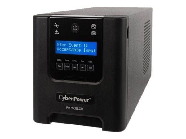 CyberPower PR750ELCD 750 VA / 675 W USV schwarz, 750 VA
