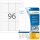 HERMA Etiketten 4202 weiß 63,5 x 8,5 mm, 25 Blatt