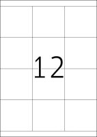 HERMA Etiketten 4617 weiß 70,0 x 67,7 mm, 200 Blatt