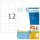 HERMA Etiketten 4617 weiß 70,0 x 67,7 mm, 200 Blatt
