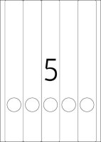 HERMA Ordneretiketten 4830 weiß, 25 Blatt