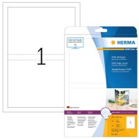 HERMA DVD-Einleger 5037 weiß, 25 Blatt