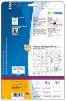 HERMA Dia-Etiketten 5071 weiß, 25 Blatt