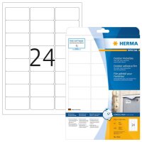 HERMA Folien-Kraftklebe-Etiketten 9532 weiß 63,5 x...