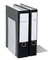 MAUL Buchstützen grau 16,8 x 24,0 x 24,0 cm, 2 St.