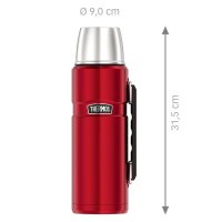 THERMOS® Isolierflasche Stainless King rot 1,2 l, 1 St.