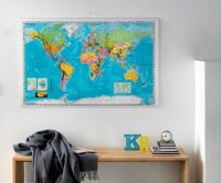 FRANKEN Weltkarte Karton