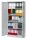 Gürkan Stahlschrank 109764 lichtgrau 4 Fachböden 92,0 x 60,0 x 195,0 cm, aufgebaut, 1 St.