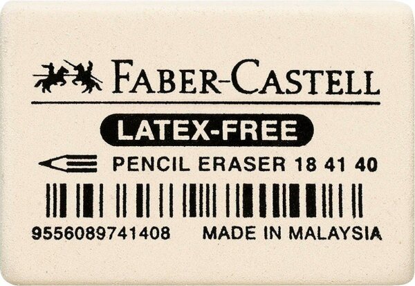 FABER-CASTELL Radiergummi weiß, 1 St.