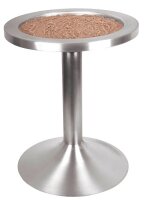 SZ Metall Table Standaschenbecher silber, 1 St.