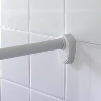 WENKO Metall Duschvorhangstange Ecke