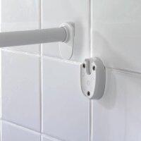 WENKO Metall Duschvorhangstange Ecke