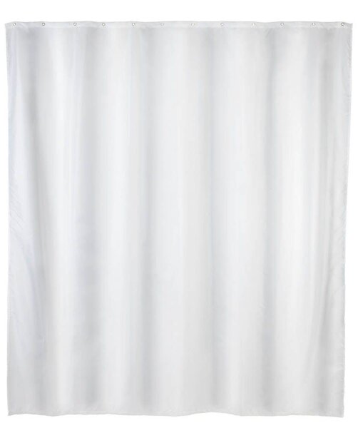 WENKO Duschvorhang Uni weiß 180,0 x 200,0 cm