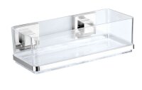 WENKO Quadro Duschkorb Edelstahl,Kunststoff