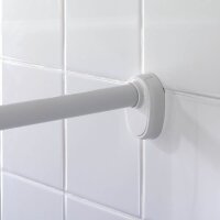 WENKO Metall Duschvorhangstange Ecke