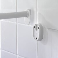 WENKO Metall Duschvorhangstange Ecke