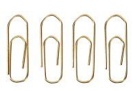 Gowi Büroklammern gold vermessingt, 400 St.