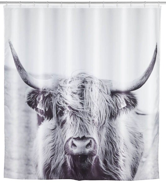 WENKO Duschvorhang Yak Motiv 180,0 x 200,0 cm