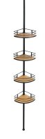 WENKO Teleskop-Duschregal Dolcedo braun 31,0 x 23,0 x...