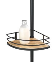 WENKO Teleskop-Duschregal Dolcedo braun 31,0 x 23,0 x 65,0-275,0 cm